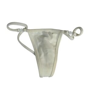 Latin Angel Dancewear White Micro G-String Thong Made in Brazil Ref 27 Size S